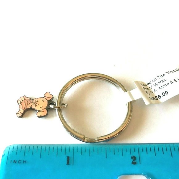 Vintage Disney Piglet Keychain Keyring Winnie The Pooh Vintage Disneyana - Picture 7 of 7